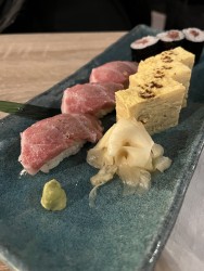 Toro Thunfisch - Tamagoyaki - Hatsumago Makiri - Toro Thunfisch - Tamagoyaki - Hatsumago Makiri