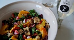 Orangen und rote Beete Salat